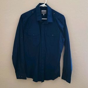 Men's Classic Solid Stretch Cotton 1Mx Dress Shirt